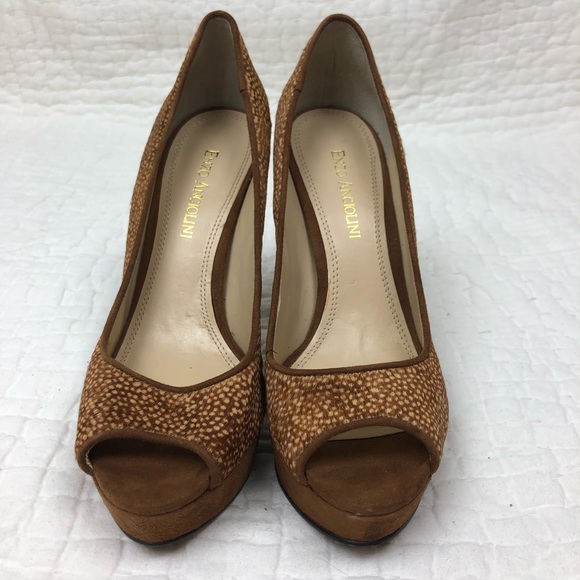 Peep Toed Heels with Emerald Heel - Picture 3 of 8